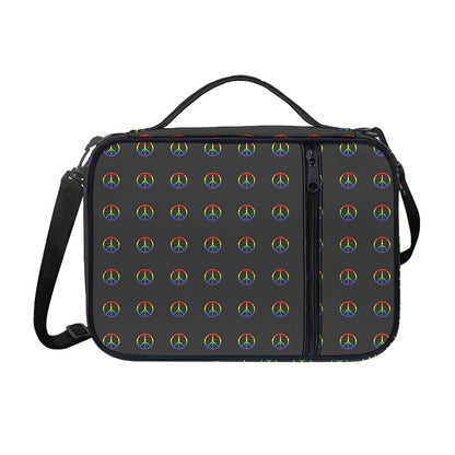 Rainbow LGBT Peace Sign Pattern Print Shoulder Strap Bible Bag