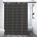Rainbow LGBT Peace Sign Pattern Print Shower Curtain
