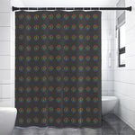 Rainbow LGBT Peace Sign Pattern Print Shower Curtain