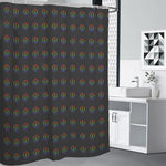 Rainbow LGBT Peace Sign Pattern Print Shower Curtain
