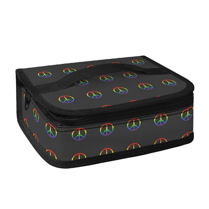 Rainbow LGBT Peace Sign Pattern Print Small Lunch Bag