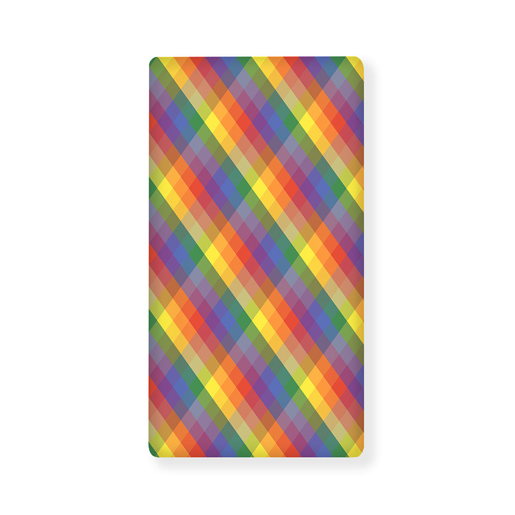 Rainbow LGBT Plaid Pattern Print Baby Crib Sheet