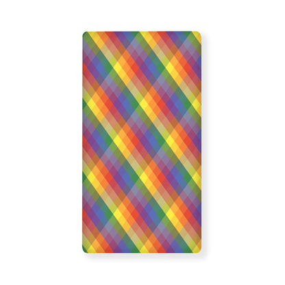 Rainbow LGBT Plaid Pattern Print Baby Crib Sheet
