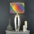 Rainbow LGBT Plaid Pattern Print Drum Lamp Shade