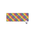 Rainbow LGBT Plaid Pattern Print Extended Mouse Pad