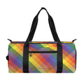 Rainbow LGBT Plaid Pattern Print Gym Bag