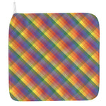 Rainbow LGBT Plaid Pattern Print Hand Towel