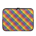 Rainbow LGBT Plaid Pattern Print Laptop Sleeve