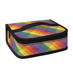 Rainbow LGBT Plaid Pattern Print Small Lunch Bag