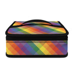 Rainbow LGBT Plaid Pattern Print Small Lunch Bag