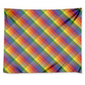 Rainbow LGBT Plaid Pattern Print Tapestry
