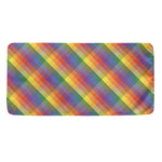 Rainbow LGBT Plaid Pattern Print Towel