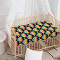 Rainbow LGBT Pride Heart Pattern Print Baby Crib Sheet