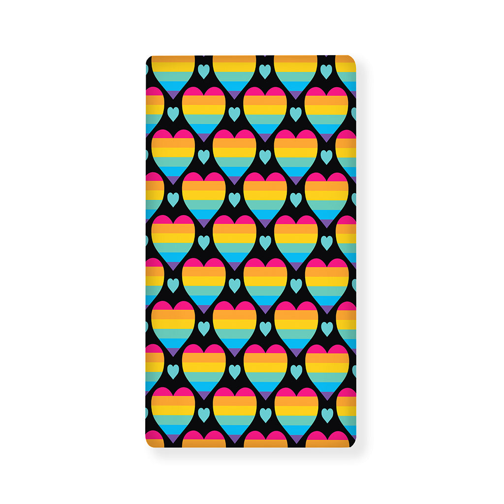 Rainbow LGBT Pride Heart Pattern Print Baby Crib Sheet