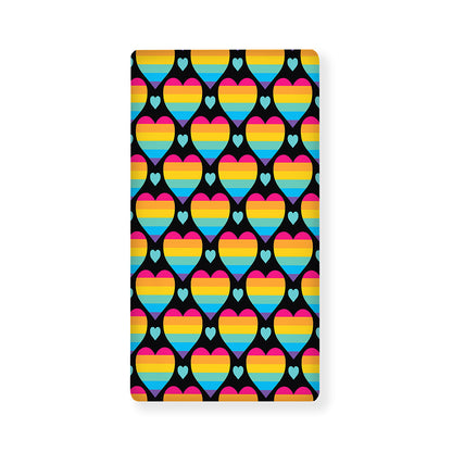 Rainbow LGBT Pride Heart Pattern Print Baby Crib Sheet