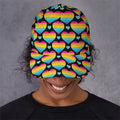 Rainbow LGBT Pride Heart Pattern Print Baseball Cap