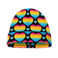 Rainbow LGBT Pride Heart Pattern Print Beanie
