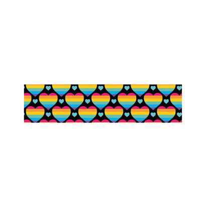 Rainbow LGBT Pride Heart Pattern Print Bed Runner