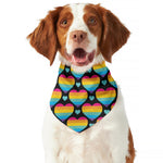 Rainbow LGBT Pride Heart Pattern Print Dog Bandana