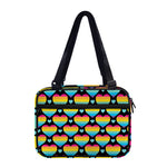 Rainbow LGBT Pride Heart Pattern Print Double Strap Bible Bag