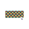 Rainbow LGBT Pride Heart Pattern Print Extended Mouse Pad
