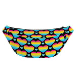 Rainbow LGBT Pride Heart Pattern Print Fanny Pack