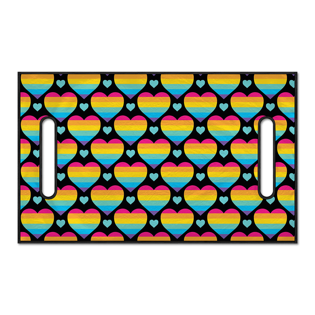 Rainbow LGBT Pride Heart Pattern Print Golf Cart Seat Cover