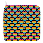 Rainbow LGBT Pride Heart Pattern Print Hand Towel