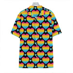 Rainbow LGBT Pride Heart Pattern Print Hawaiian Shirt