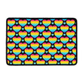 Rainbow LGBT Pride Heart Pattern Print Kitchen Mat