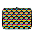 Rainbow LGBT Pride Heart Pattern Print Laptop Sleeve