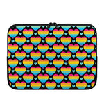 Rainbow LGBT Pride Heart Pattern Print Laptop Sleeve