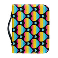Rainbow LGBT Pride Heart Pattern Print Leather Bible Cover