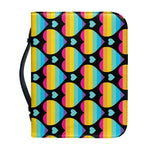 Rainbow LGBT Pride Heart Pattern Print Leather Bible Cover