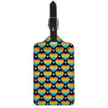 Rainbow LGBT Pride Heart Pattern Print Luggage Tag