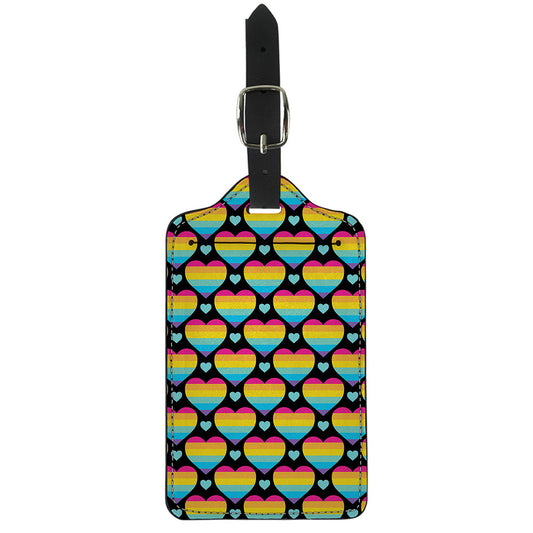 Rainbow LGBT Pride Heart Pattern Print Luggage Tag