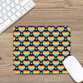 Rainbow LGBT Pride Heart Pattern Print Mouse Pad