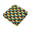 Rainbow LGBT Pride Heart Pattern Print Outdoor Seat Cushion Cover