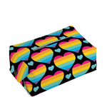 Rainbow LGBT Pride Heart Pattern Print Rectangle Tissue Box Cover
