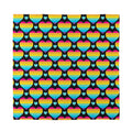 Rainbow LGBT Pride Heart Pattern Print Silk Bandana