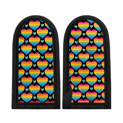 Rainbow LGBT Pride Heart Pattern Print Skillet Handle Cover