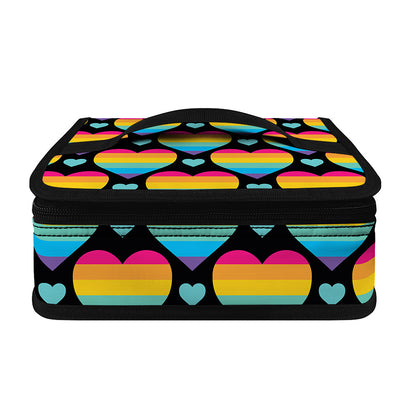 Rainbow LGBT Pride Heart Pattern Print Small Lunch Bag