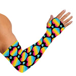 Rainbow LGBT Pride Heart Pattern Print Sun Protection Arm Sleeves