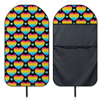 Rainbow LGBT Pride Heart Pattern Print Waterproof Car Seat Cover