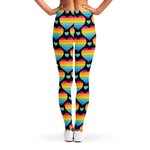 Rainbow LGBT Pride Heart Pattern Print Women's Leggings