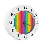 Rainbow Mermaid Scale Pattern Print Alarm Clock