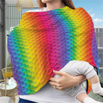 Rainbow Mermaid Scale Pattern Print Baby Seat Cover