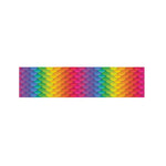 Rainbow Mermaid Scale Pattern Print Bed Runner