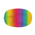 Rainbow Mermaid Scale Pattern Print Car Side Mirror Covers