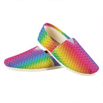 Rainbow Mermaid Scale Pattern Print Casual Shoes